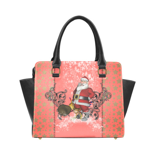 Santa claus with helper, phoenix Rivet Shoulder Handbag (Model 1645)