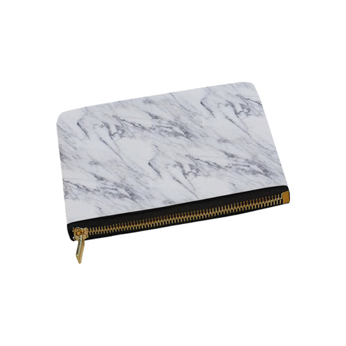 italian Marble,white,Trieste Carry-All Pouch 9.5''x6''