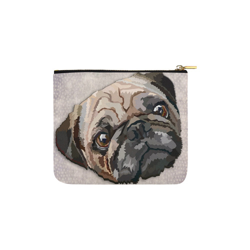 pug love Carry-All Pouch 6''x5''