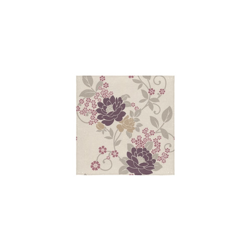 Beautiful Vintage Burgundy Floral Wallpaper Square Towel 13“x13”
