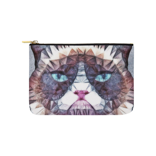 grouchy cat Carry-All Pouch 9.5''x6''