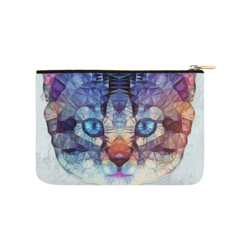 abstract kitten, cat Carry-All Pouch 9.5''x6''