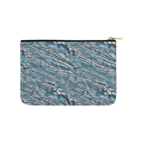 Italian Marble,Taekwood Blu, blue Carry-All Pouch 9.5''x6''