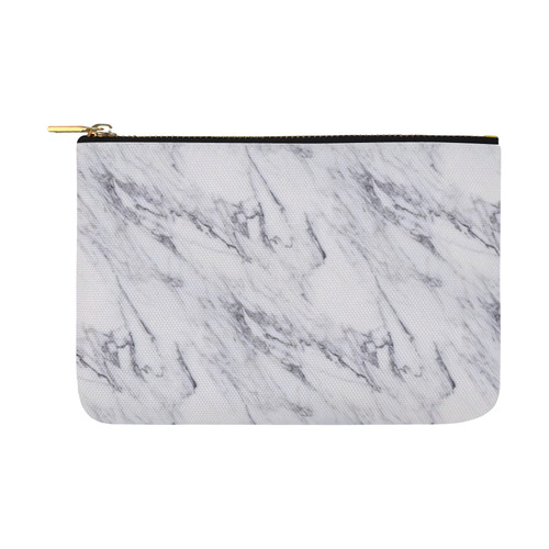 italian Marble,white,Trieste Carry-All Pouch 12.5''x8.5''