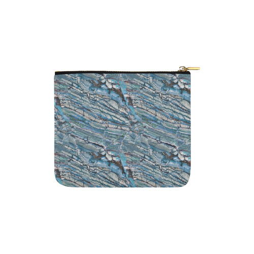 Italian Marble,Taekwood Blu, blue Carry-All Pouch 6''x5''