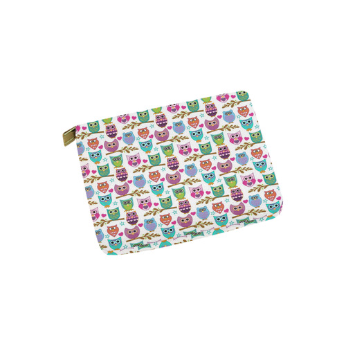 happy owls Carry-All Pouch 6''x5''