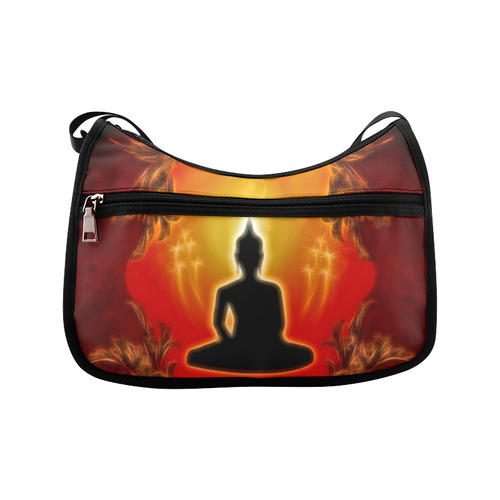 Buddha with light effect Crossbody Bags (Model 1616)