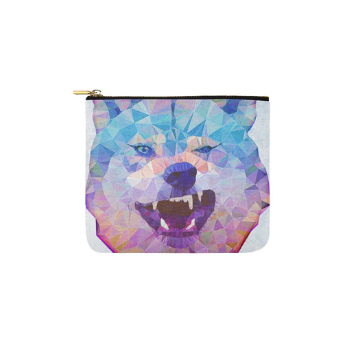 abstract wolf Carry-All Pouch 6''x5''