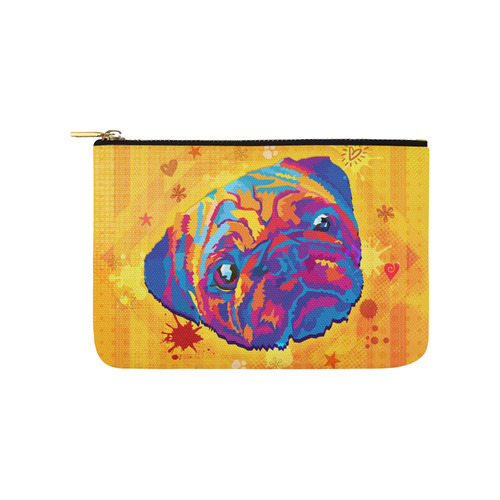 pop art pug Carry-All Pouch 9.5''x6''