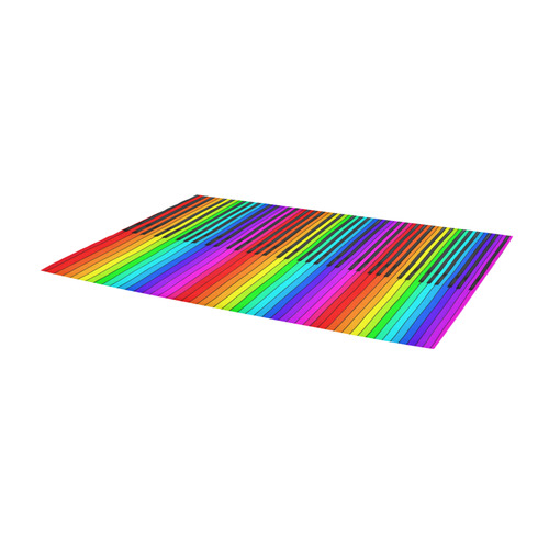 Rainbow Piano Keyboard Area Rug 9'6''x3'3''