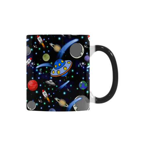 Galaxy Universe - Planets, Stars, Comets, Rockets Custom Morphing Mug