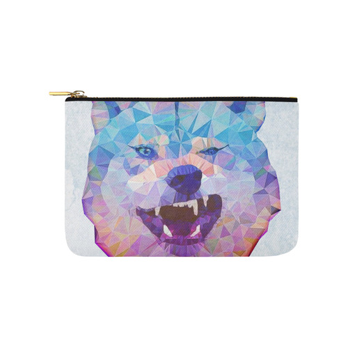 abstract wolf Carry-All Pouch 9.5''x6''