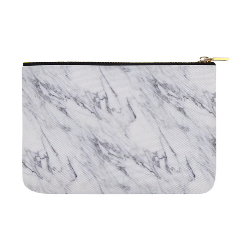 italian Marble,white,Trieste Carry-All Pouch 12.5''x8.5''