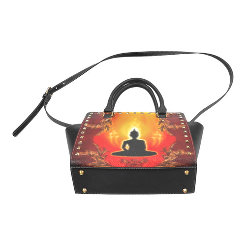 Buddha with light effect Rivet Shoulder Handbag (Model 1645)