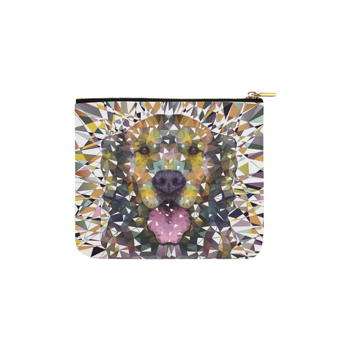 rainbow dog Carry-All Pouch 6''x5''