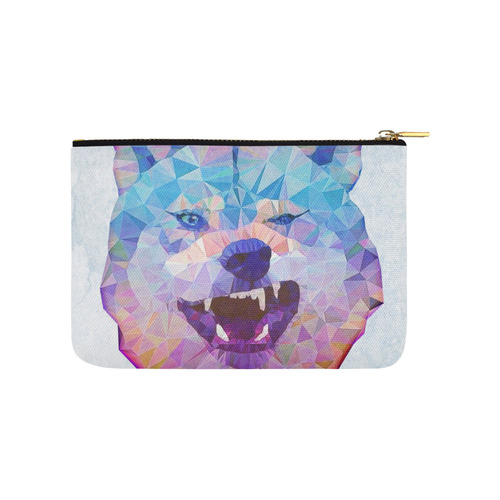 abstract wolf Carry-All Pouch 9.5''x6''