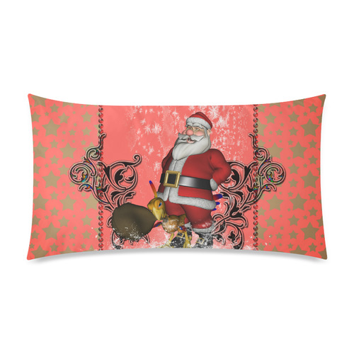 Santa claus with helper, phoenix Rectangle Pillow Case 20"x36"(Twin Sides)