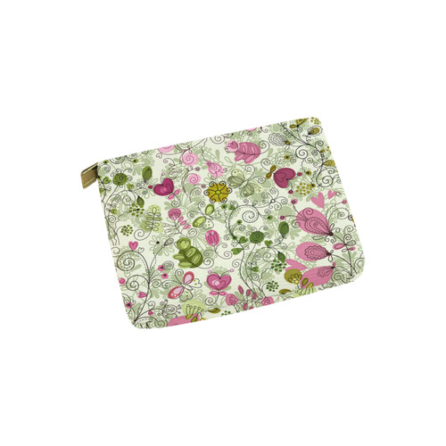 doodle flowers, flower Carry-All Pouch 6''x5''