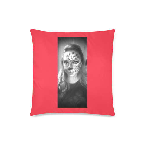 New in Shop : Luxury exclusive Pillow with cheetah / cat girl. Edition 2016 Custom Zippered Pillow Case 18"x18"(Twin Sides)