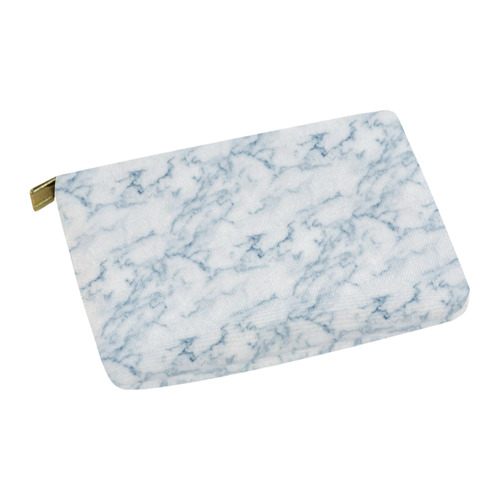 Italian Marble,Rimini Blu,white,blue Carry-All Pouch 12.5''x8.5''
