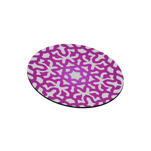 Circle of Life : New designers edition of Mouse Pads. Luxury version in grey and purple Round Mousepad