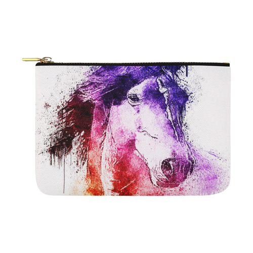 watercolor horse Carry-All Pouch 12.5''x8.5''