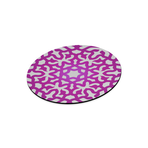 Circle of Life : New designers edition of Mouse Pads. Luxury version in grey and purple Round Mousepad