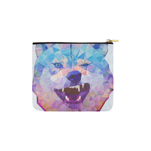 abstract wolf Carry-All Pouch 6''x5''