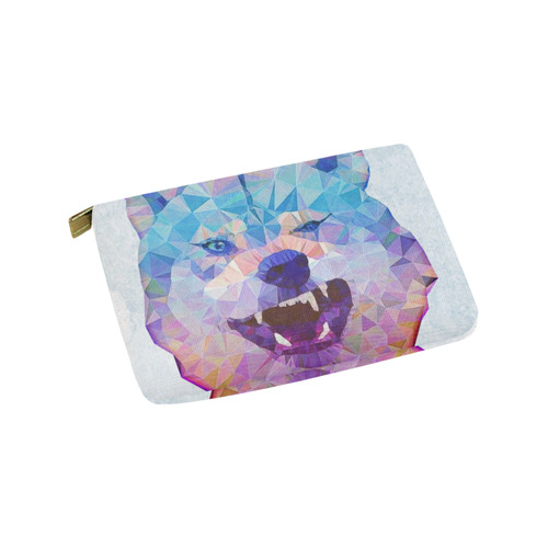 abstract wolf Carry-All Pouch 9.5''x6''