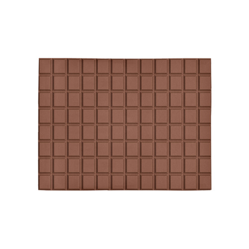Novelty Milk Chocolate Block Texture Area Rug 5'3''x4'