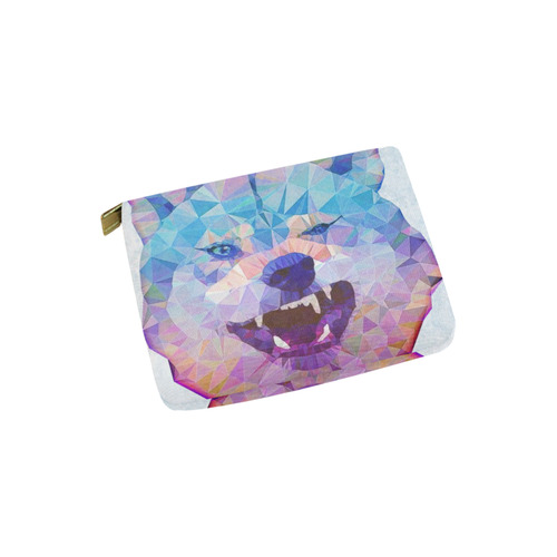 abstract wolf Carry-All Pouch 6''x5''