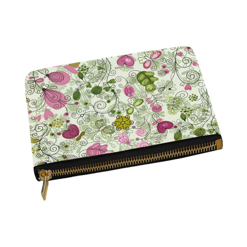 doodle flowers, flower Carry-All Pouch 12.5''x8.5''