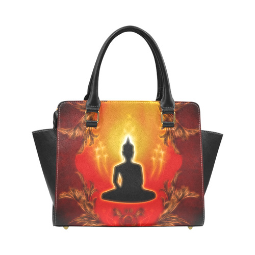 Buddha with light effect Rivet Shoulder Handbag (Model 1645)