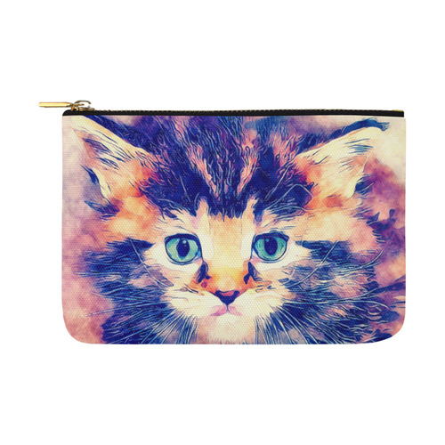 watercolor cat Carry-All Pouch 12.5''x8.5''