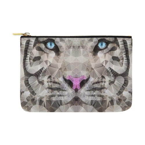 white tiger Carry-All Pouch 12.5''x8.5''