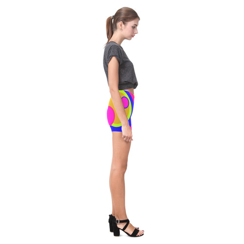 Coloured Circles Briseis Skinny Shorts (Model L04)