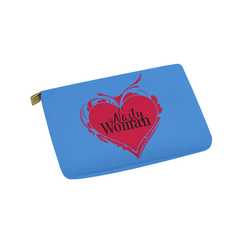 NASTY WOMAN ART HEART for powerwomen Carry-All Pouch 9.5''x6''