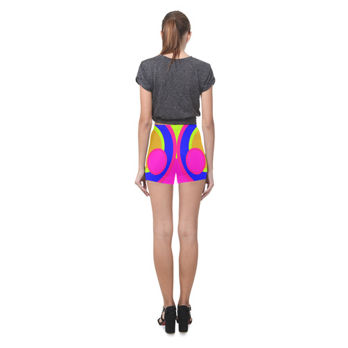 Coloured Circles Briseis Skinny Shorts (Model L04)