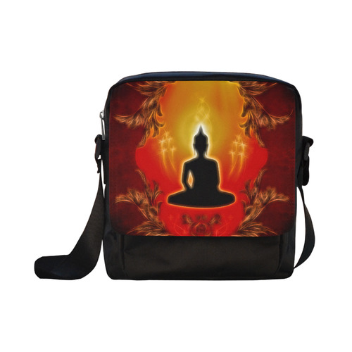 Buddha with light effect Crossbody Nylon Bags (Model 1633)