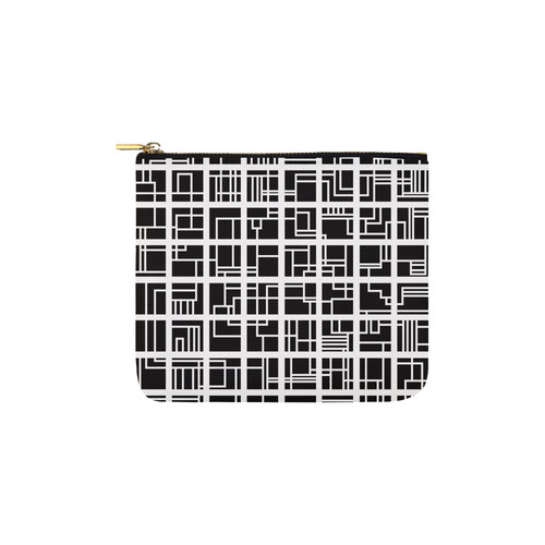 Lines and Squares Carry-All Pouch 6''x5''