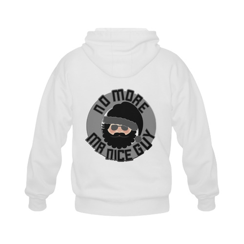 No More Mr Nice Guy! Gildan Full Zip Hooded Sweatshirt (Model H02)