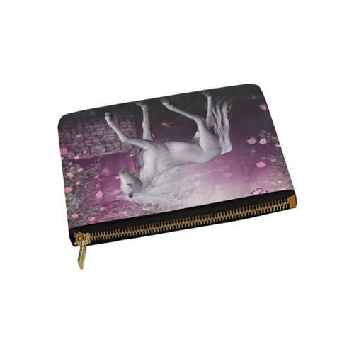 unicorn in a roses garden Carry-All Pouch 9.5''x6''