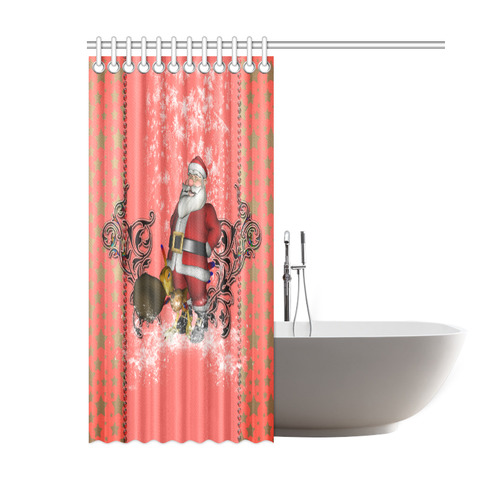 Santa claus with helper, phoenix Shower Curtain 60"x72"