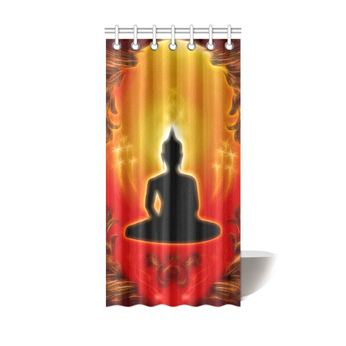 Buddha with light effect Shower Curtain 36"x72"