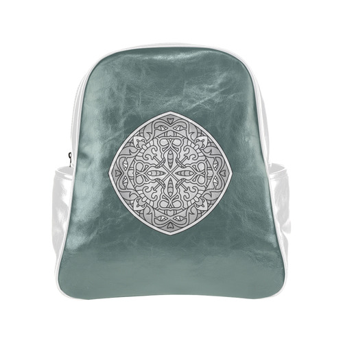 New backpack in Shop : Designers edition with hand-drawn Original Mandala Art available Multi-Pockets Backpack (Model 1636)