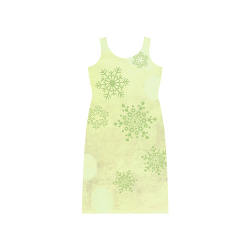 Winter bokeh, soft Phaedra Sleeveless Open Fork Long Dress (Model D08)