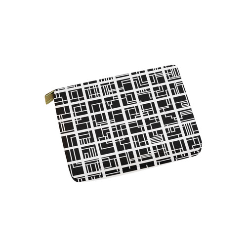 Lines and Squares Carry-All Pouch 6''x5''