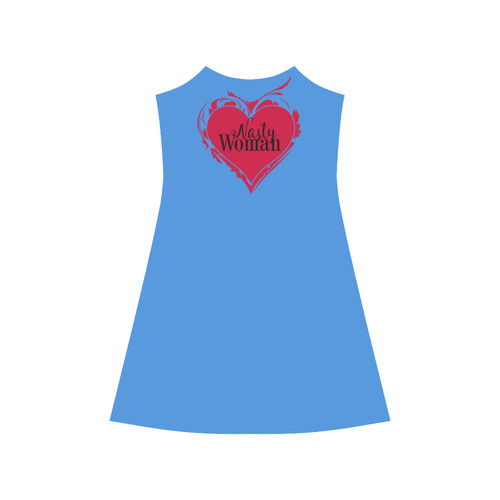 NASTY WOMAN ART HEART for powerwomen Alcestis Slip Dress (Model D05)