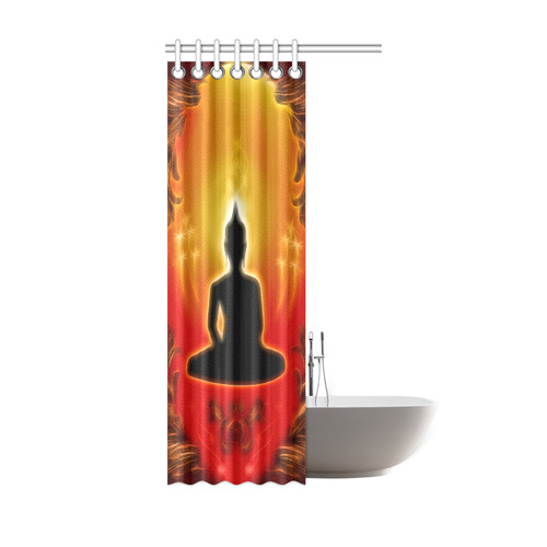 Buddha with light effect Shower Curtain 36"x72"