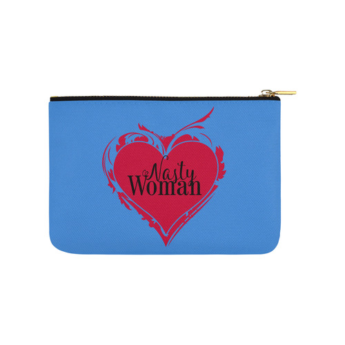 NASTY WOMAN ART HEART for powerwomen Carry-All Pouch 9.5''x6''